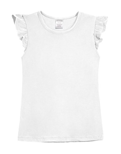 Image of Soft Cotton Flutter Tee for Girls by City Threads