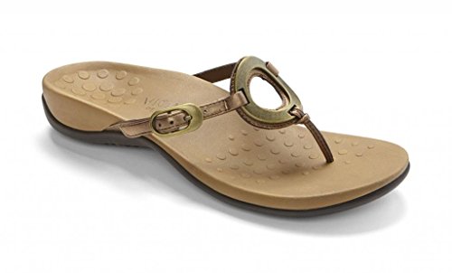 Vionic Women's Rest Karina Backstrap Sandal- Supportive Ladies Slip on Sandals That Include Three-Zone Comfort with Orthotic Insole Arch Support, Medium and Wide Fit