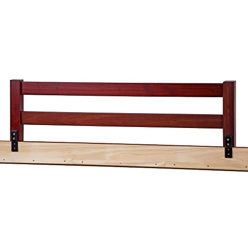 Image of CC KITS Safety Guard Rail for Baby, Kids, and Children - Solid Wood Safety Bed Rail for Toddlers - Easy Installation - Premium Protection for Bunk, Twin, Full, Queen and King Size Beds - (Ivory Lace)