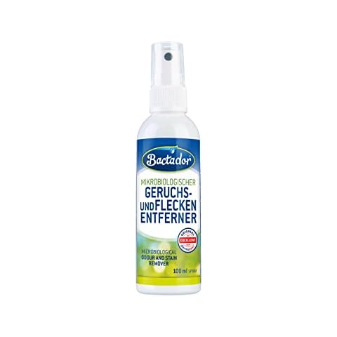 Bactador Enzymreiniger - Geruchsentferner und Fleckenentferner Spray 100ml - Mikrobiologischer Geruchsneutralisierer - Porentiefe Reinigung in Haushalt und Tierhaltung - Katzenurin / Hundeurin Cover