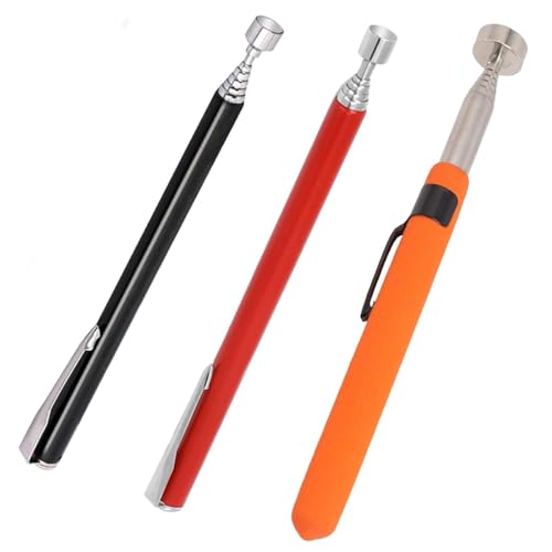 3 Pcs Telescopic Magnetic Pickup Tool Set Heavy Telescopic Magnet Stick Small Metal Extends Tools Pick up Nails Screws for Picking Up Small Parts and Metal Objects & Metal Parts
