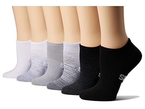 adidas Women's Superlite Badge of Sport No Show Socks (6-Pair)