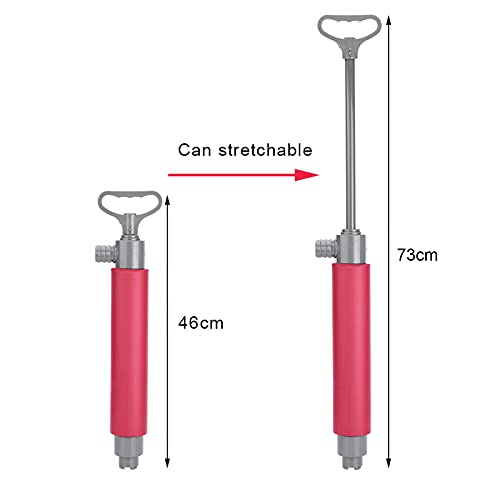 Pompa Manuale per Kayak Rossa da 46 Cm,Pilipane Pompa di Sentina Manuale, Pompa di Sentina Galleggiante per La Rimozione dell'Acqua su Kayak, Piccole Imbarcazioni, Canoe