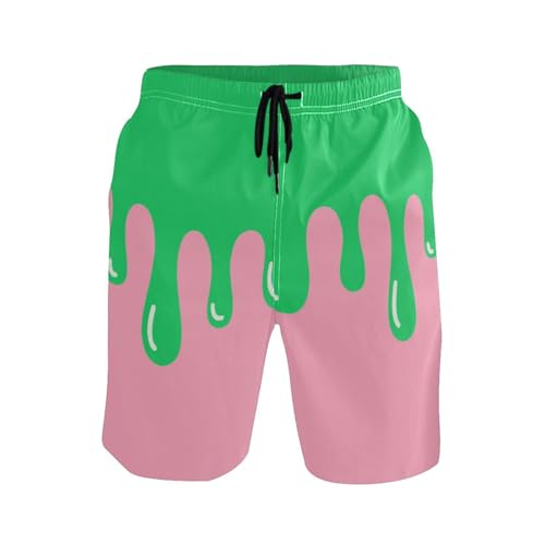 Asthetic Art Colorful Shorts for Men Casual Mens Casual Shorts 8”/ 9” Long XL Plus Size Surfing