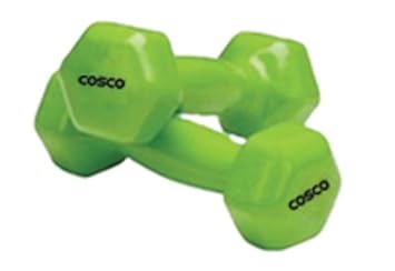 Cosco Vinyl Fixed Dumbbell (Colour May Vary, 1 Kg) - image, photos