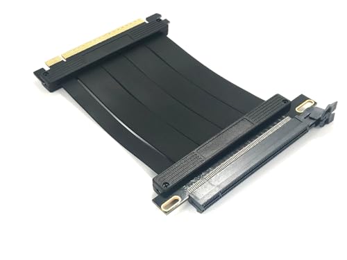 Micro SATA Cables PCIE 4.0 High Speed Shielded PCI-E Express X16 Riser Extension Cable -100mm