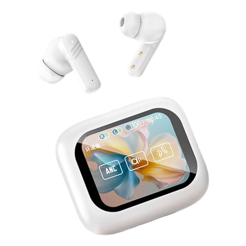 ゲームワイヤレスイヤホン | コンパクトワイヤレスイヤホン 耳栓型 - タッチコントロール 充電ケース 長寿命バッテリー ノイズキャンセリング | ゲーム 旅行 自宅 ワークアウト 通勤 ランニング 勉強向け