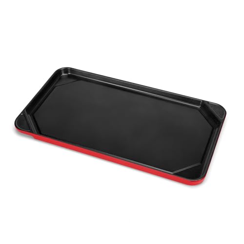 Image of All American 1930 - Ultimate Flat Griddle with Ceramic Non-Stick Coating - Tomato Red - Durable & PFAS Free - For Easy, Prep, Cooking, & Cleaning - Made in the USA