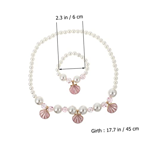 Amosfun Fatos De Pulseira De Pérolas Falsas Para Crianças Joias Para Crianças Pulseiras Infantis Con