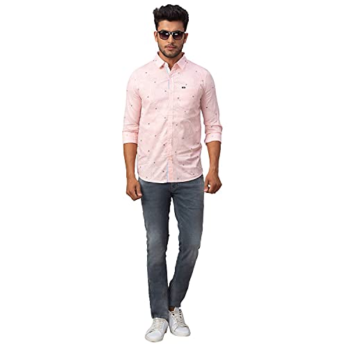 Image of Spykar Men's Printed Slim Fit Shirt