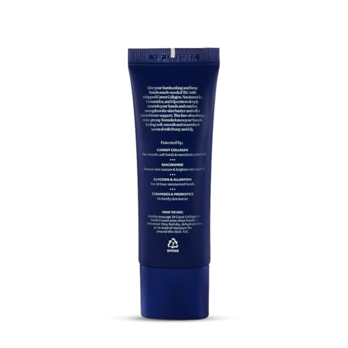 Image of Raise 24 Carat Collagen Hand Cream | Anti-Aging Moisturizer for Hands with Niacinamide, Ceramides & Carrot Collagen | Fades Wrinkles & Fine Lines | 30ml