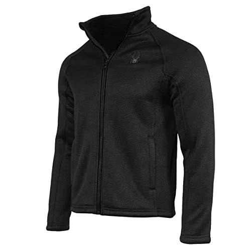 Spyder Men's Steller Full Zip Jacket, Black Tonal Medium2
