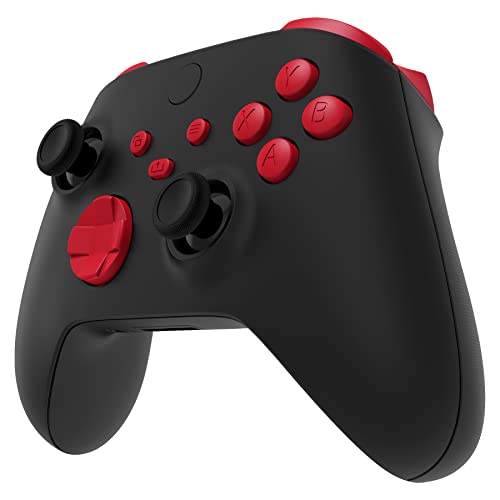 Image of eXtremeRate Replacement Buttons for Xbox Series X & S Controller, Passion Red Custom Accessories Repair Bumpers Trigers Dpad ABXY Start Back Sync Share Keys Parts for Xbox Core Wireless Controller