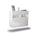 Produktbild Dekati Sideboard North Las Vegas hängend (92x77x35cm) Korpus Weiss matt | Front Hochglanz Weiß | Push-to-Open