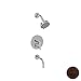 Newport Brass 3-992LBP/ORB East Linear Single Handle Tub and Shower Valve Trim Kit with Single Function Sho, Hand Relieved Oil Rubbed Bronze