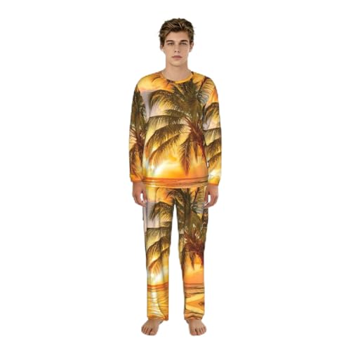 Ensemble pyjama homme doux de qualité supérieure à manches longues