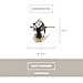GE Appliances WR60X10220 Refrigerator Condenser Fan Motor