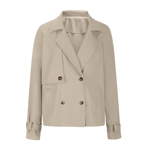 Blazers for Women Cropped Womens Blazer Business Casual Crop Trench Coat Women's Suit Jackets Fall Outfits Trendy 20253