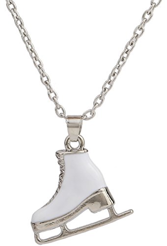 LIKGREAT Collana con ciondolo a forma di pattinaggio su ghiaccio, per ragazze, accessorio per pattinaggio artistico, regalo per ragazze, in acciaio inossidabile, non applicabile, Acciaio inossidabile,