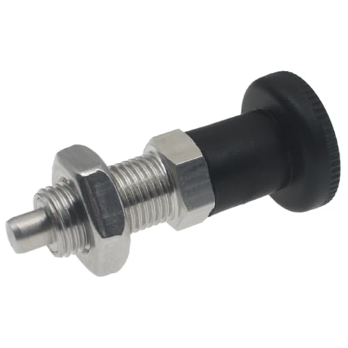 Hajxzh L-SPRING-PLUNGER-1 1Pcs Push Fit Ball Nose Spring Plunger Stainless Steel Non-Locking Spring Return Knob Plunger M10 Spring Indexing Plunger thumb #3