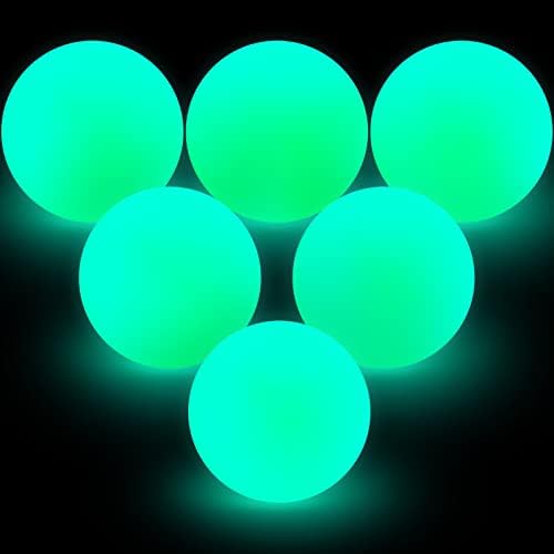 Street Hockey Balls Glow in The Dark Ball Sports Balls for Indoor Outdoor Field Road Roller Hockey Games