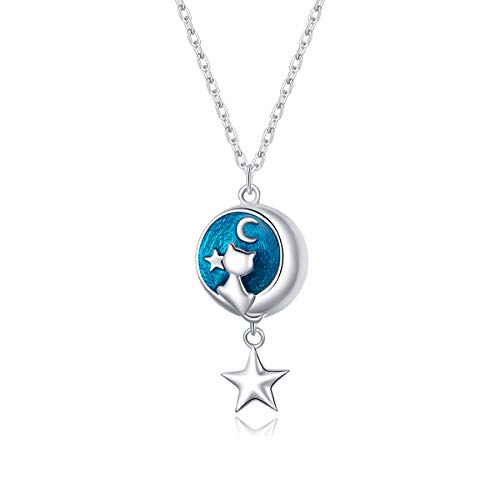 Collier chat géométrique en argent, l'accessoire lune idéal pour vos tenues quotidiennes