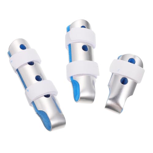 WOFASHPURET 3pcs Metal Finger Splint Finger Straightener for Deformities Fixation Support Guard Thumb Stabilizer Brace