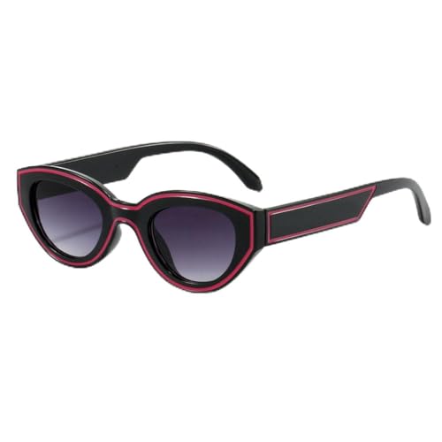 Lunettes de soleil contre l'éblouissement oeil de chat polygone gris dégradé pour femme