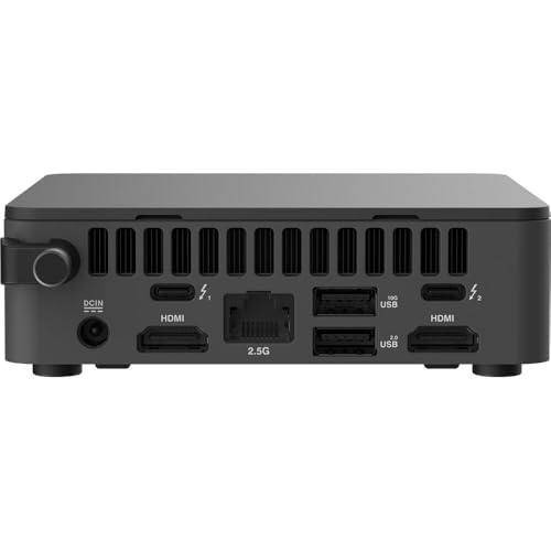 Image of ASUS NUC 13 Pro Slim Mini PC Desktop, Intel Core i5-13420H (Up to 4.6GHz), 12GB RAM, 256GB PCIe SSD, Ultra-Quiet Design, 2 HDMI 2.1, 2 Thunderbolt, Wi-Fi 6E, Bluetooth 5.3, Windows 11 Pro