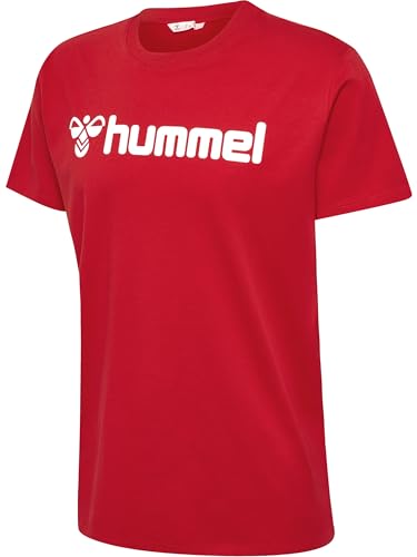 hummel T-Shirt Weiß rot, L Herren