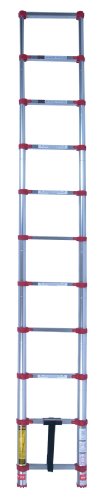Xtend & Climb 760P Xtend+Climb Telescoping Extension Ladder, 225 Lb, 1-1/2 in, 10.5 ft, Red