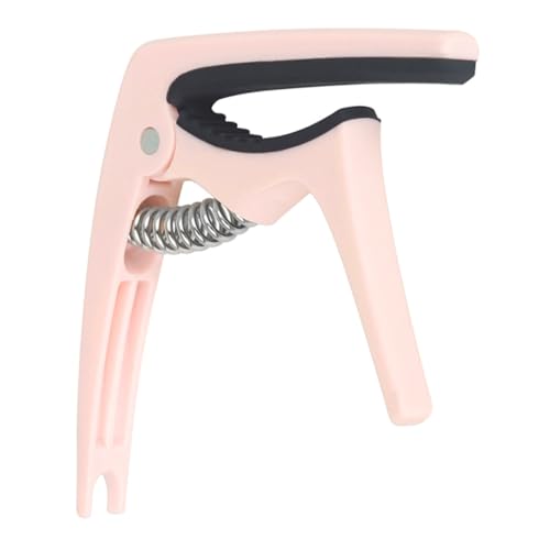 Alasum Capotraste para Guitarra de Abs Color Macaron Rosa Afinador Clip para Eléctricas Acústicas y...