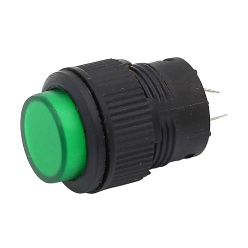 Bouton poussoir autobloquant 16mm jaune LED interrupteur ON OFF encastrable
