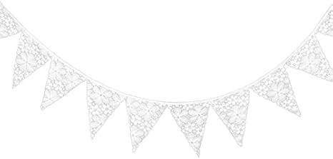 Amazon Co Jp フラッグガーランド レース 結婚式 ウェディング パーティー デコレーション 飾り 子供部屋 女子会 模様替え おしゃれキャンプ ロリータ 旗 ティピーテント 子供用テント メール便 おもちゃ