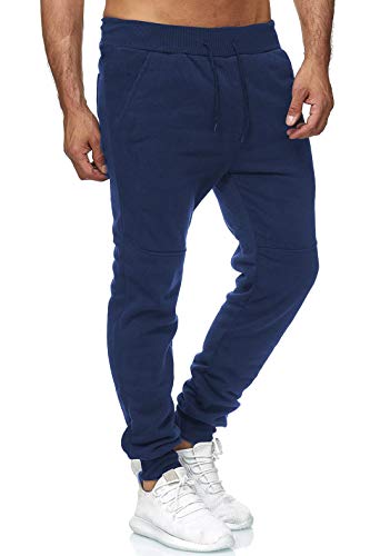 Calça de moletom masculina Yamadan acima do tornozelo com punho elástico na cintura e cordão para tr