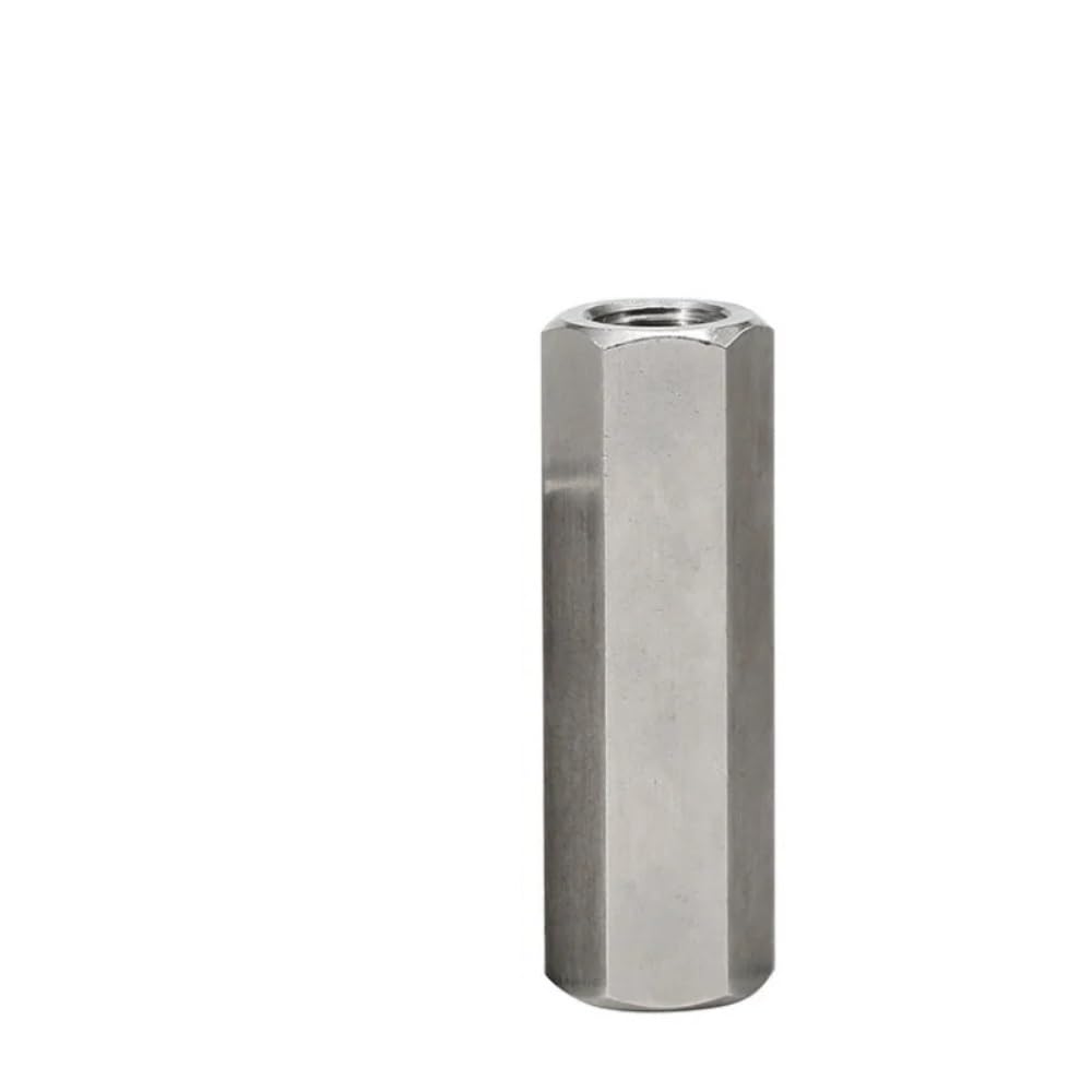 Tuerca de Acoplamiento Tubular de Acero Inoxidable 304, Rosca Izquierda/Derecha, Hexagonal, Extensible, Larga, con Manguito de unión, M3-M16(5pcs,M14x100xS21mm)