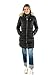 Produktbild Tommy Jeans Damen Daunenmantel Essential Hooded Down Coat mit Kunstpelz, Schwarz (Black), M
