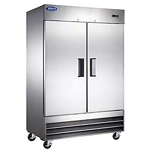 Adcraft GRFZ-2D Grista Double-Door Reach-in Freezer, Stainless Steel, 115v, White