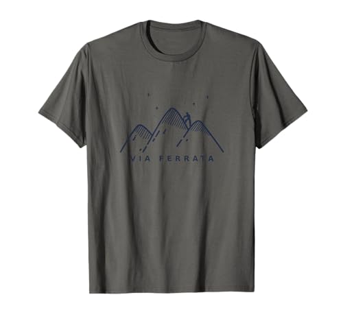 Via Ferrata / Via Ferrata Lettering with Mountains T-Shirt