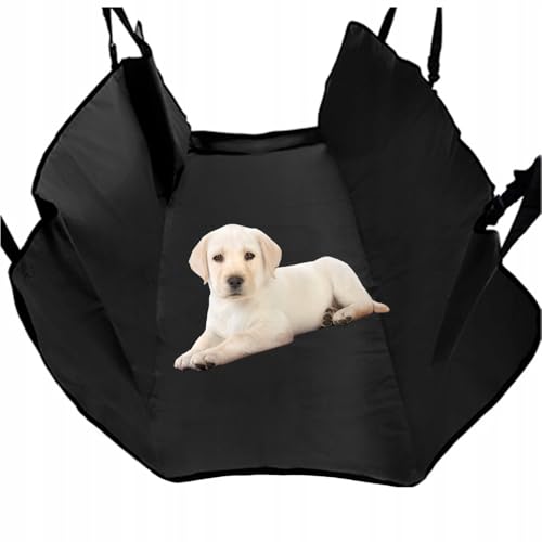 Genérico Housse de Siège de Voiture pour Chien - Ajustement Universel | Protection de Siège Arrière - Imperméable, Antidérapante, Résistante, Lavable | pour Voyage - 144x144cm