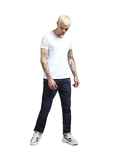 Image of JACK & JONES Men's Striped Slim Fit Crew Neck T-Shirt