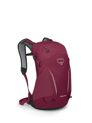 Osprey Hikelite 18L Lightweight Hiking Backpack - Durable Travel Daypack with Rain Cover for Men and Women, Chameleon/Black