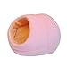 EMFGJ Haustierzelt Höhlenbett Hamster Pantoffelbett Haustierzelt Höhlenbett Kleintier Warmer Schlafsack Rattenmaus Käfig Spielzeughaus,Pink-S