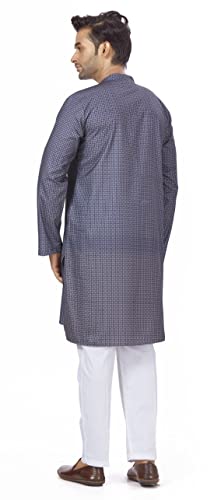 Image of Studio Shringaar Men's Cotton Relaxed Fit Straight Kurta