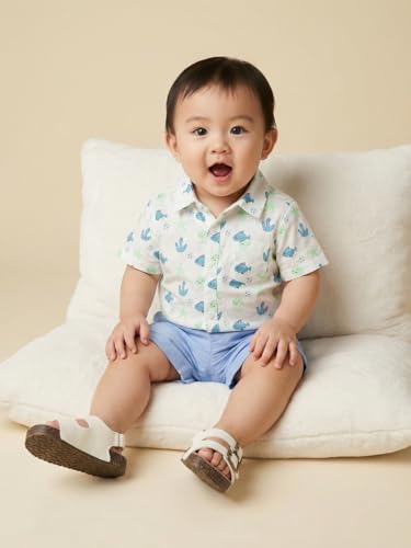 Image of Nautinati Boys Printed Shirt & Short Clothing Set Combo | Age 0-3 Years