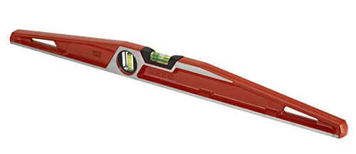 STANLEY 1-42-423 Niveau Trapézoïdal Semelle Aimantée Malh 60 Cm - Gamme FATMAX- Fabriqué En France - Structure Aluminium - Léger - Grande Fiole - Semelle...