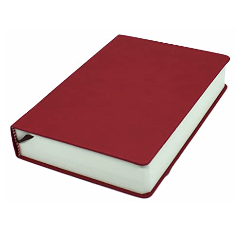 厚手のスケッチブック660ページノートソフトフェイクレザーカバージャーナル80 gsm紙メモ帳ドローイング帳メモ書きスケッチ帳日記帳 (赤, A5)