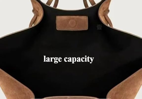 Bolso Tote de gamuza sintética vintage para mujer miniatura 7