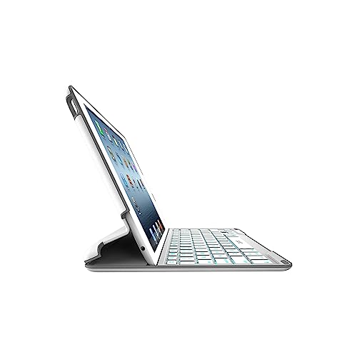 ZAGG PROfolio+ Ultrathin Case with Backlit Bluetooth Keyboard for iPad 2/3/4-White