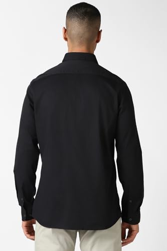 Image of Van Heusen Solid Casual Shirt for Men| Premium Cotton| Full Sleeves| Regular Fit |Breathable Fabric |